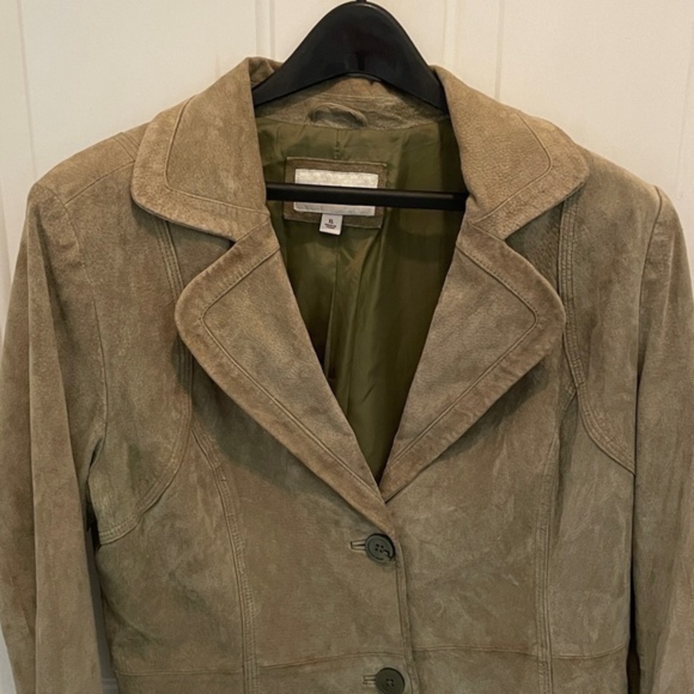 Green Suede Jacket.